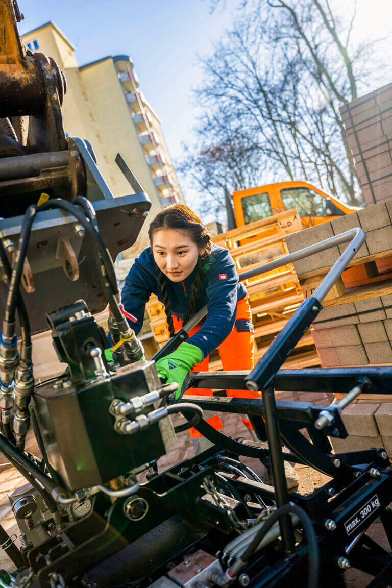 Der Einsatz moderner Technologien erleichtert die Arbeit auf der Baustelle um ein Vielfaches.